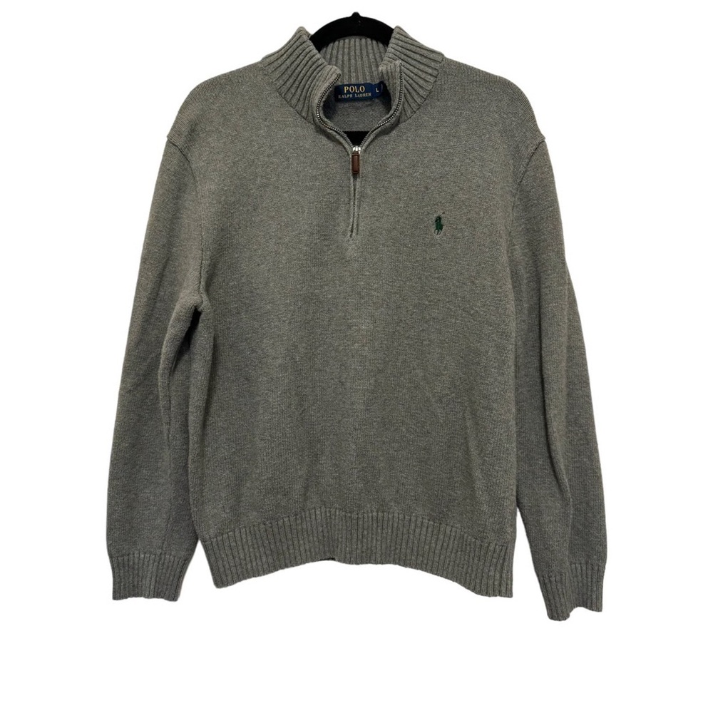 Polo by Ralph Lauren Charcoal Zip-Up Sweater